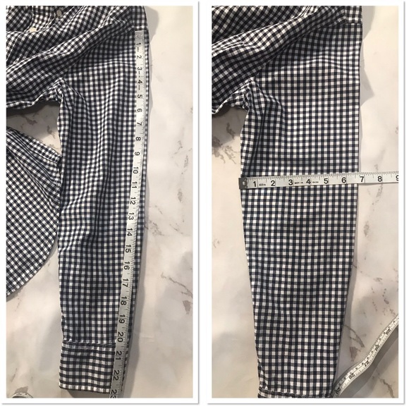 Abercrombie & fitch mens dark navy gingham shirt - Picture 7 of 8